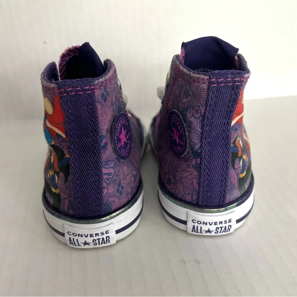 Converse Toddlers DC Superhero Supergirl Girls High Top Chuck Taylors Kid size 3